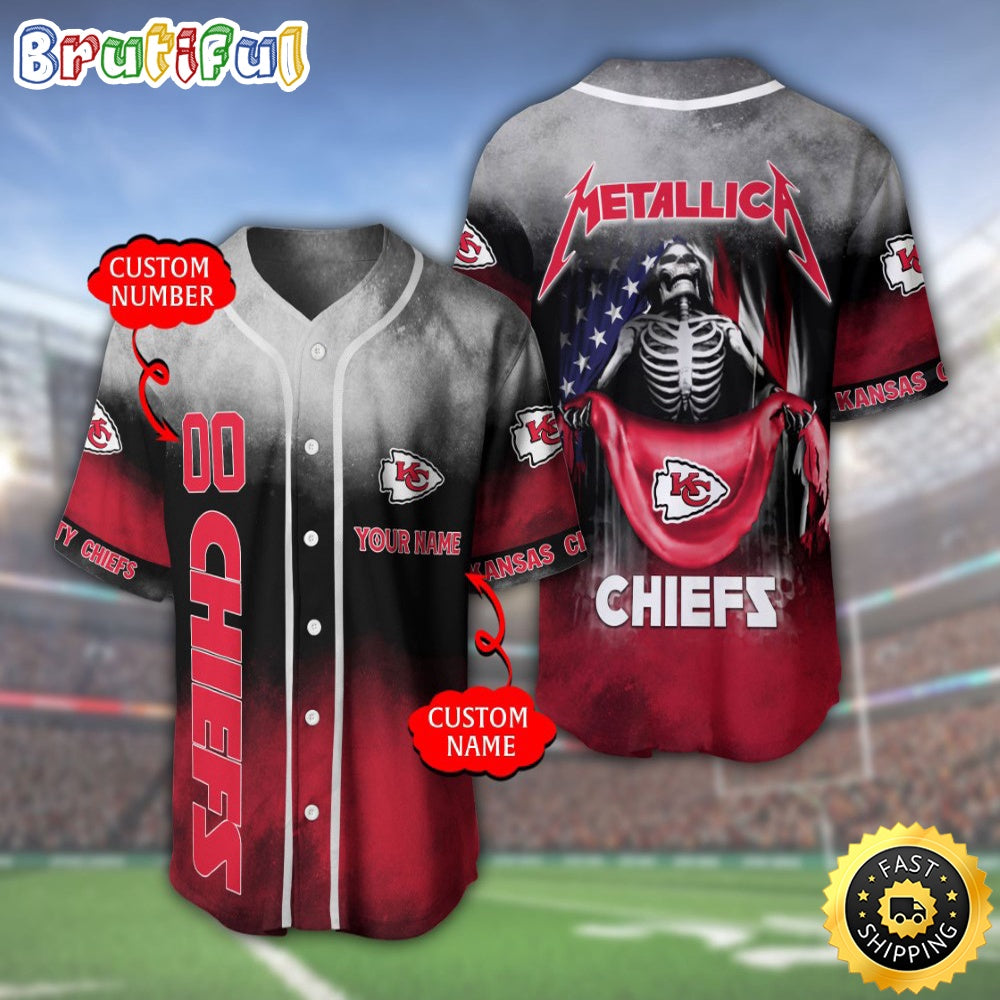Personalized NFL Kansas City Chiefs Baseball Jersey Vintage Baseball Gear