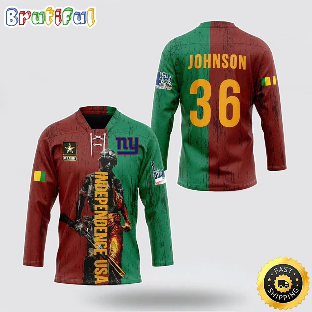 Personalized NFL New York Giants Hockey Jersey Vietnam Veterans Day Nfl Hockey Jersey For Fans