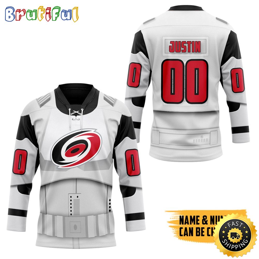 Personalized NHL SW X Carolina Hurricanes May The 4th Be With You Hockey Jersey Fofans Nhl Hockey Jerseys
