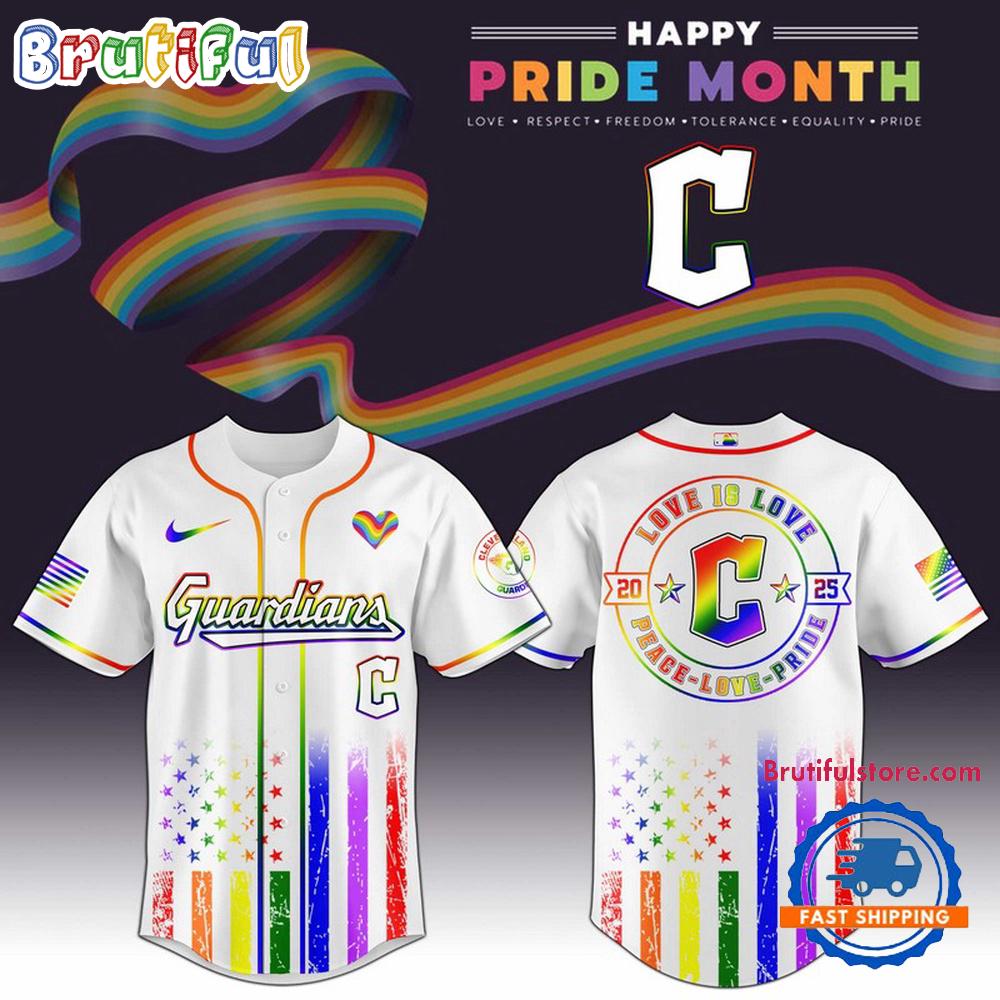 Cleveland Guardians 2025 Happy Pride Month Limited Edition Baseball Jersey