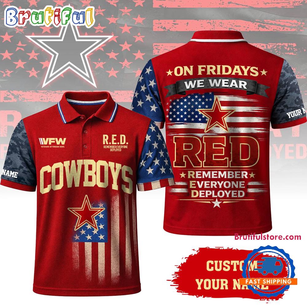 Dallas Cowboys 2026 NFL Red Friday Limited Edition Polo Shirt