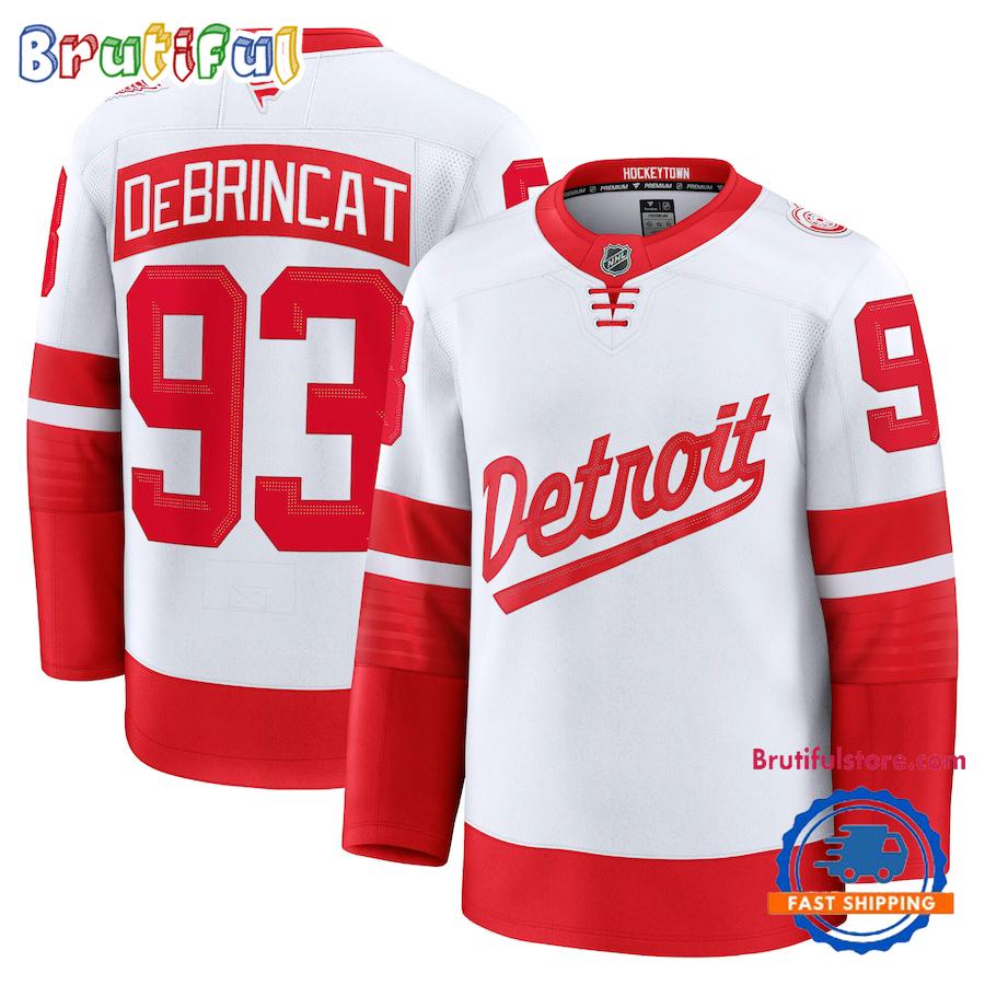 Detroit Red Wings 2025 NHL Stadium Series Alex DeBrincat #93 Hockey Jerssey