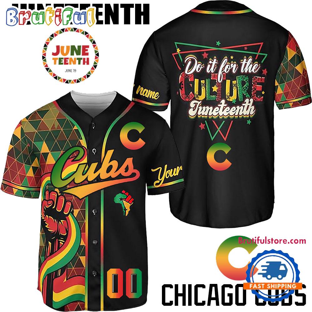 Juneteenth Day x Chicago Cubs 2025 Baseball Jersey Shirt