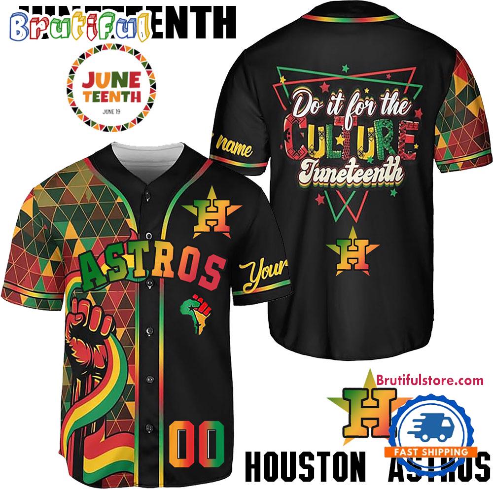 Juneteenth Day x Houston Astros 2025 Baseball Jersey Shirt