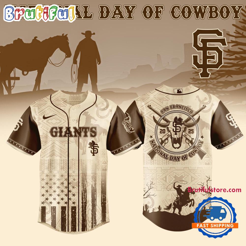 National Day of Cowboy x San Francisco Giants 2025 Edition Baseball Jersey