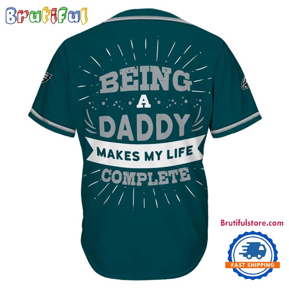 NFL Philadelphia Eagles Football Being A Daddy Father's Day Baseball Jersey