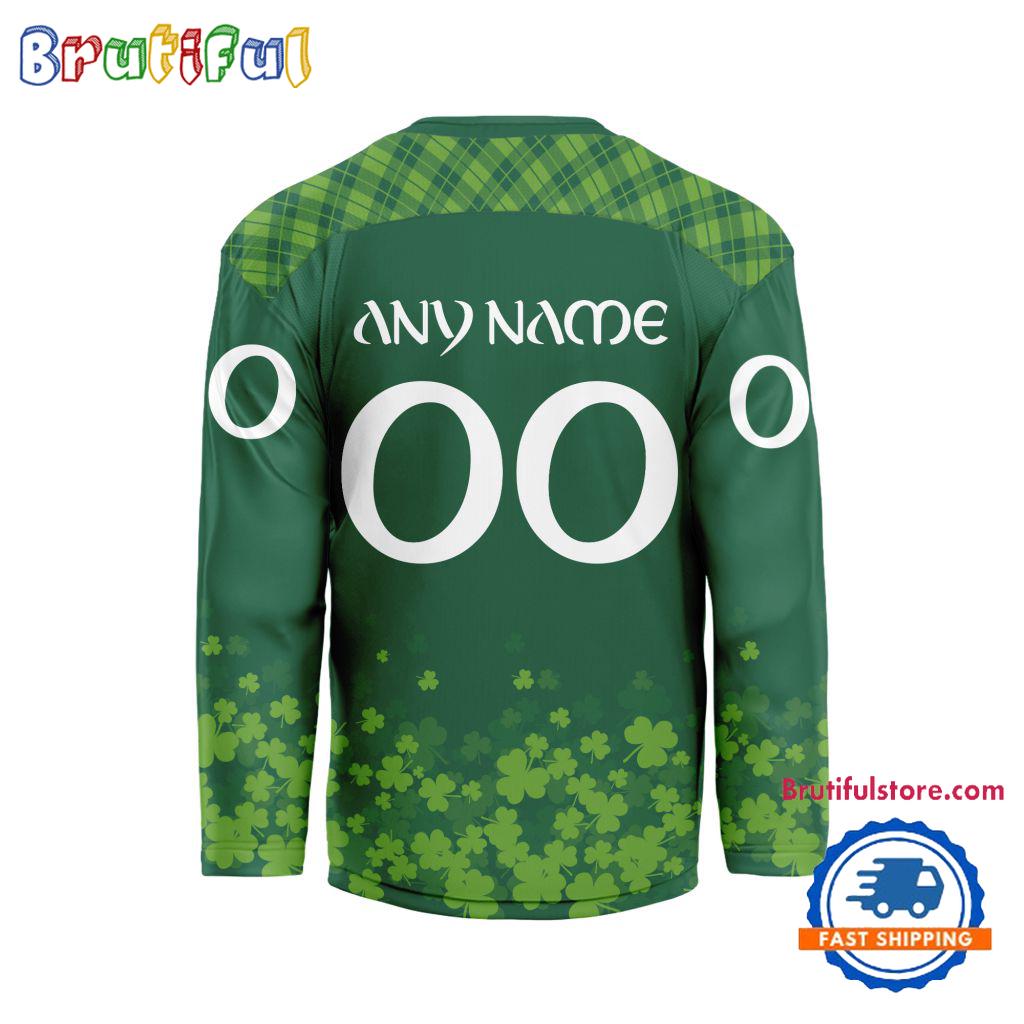 NHL Detroit Red Wings St.Patrick's Day New Design Hockey Jersey, NHL Patricks Day Jersey